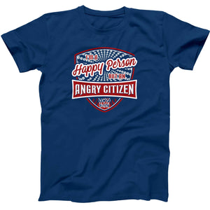 Red White & Blue Happy Angry Tee