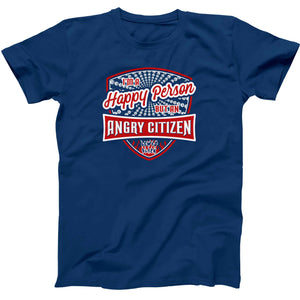 Red White & Blue Happy Angry Tee