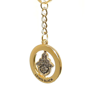 Spinning Hamsa Keychain