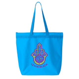 Turquoise Hamsa Tote